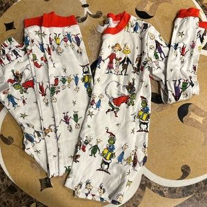 Pottery Barn kids Dr. Seuss's The Grinch Organic Pajama Set size 10